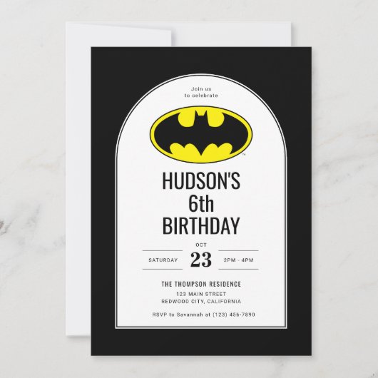 Batman Shield Kinderen Verjaardag Kaart (Voorkant)