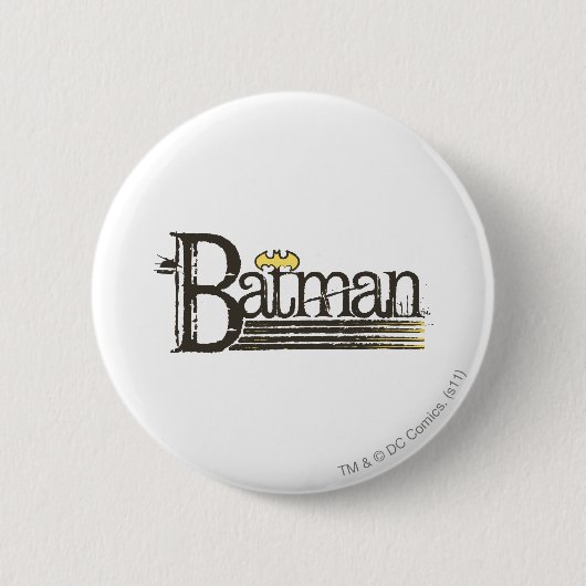 Batman Showtime Letters Ronde Button 5,7 Cm (Voorkant)