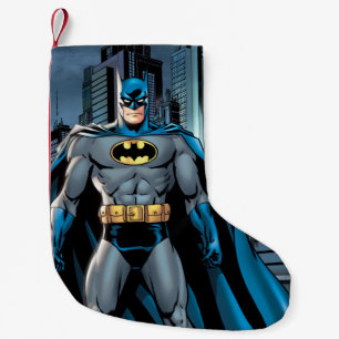 Batman staat op kleine kerstsok