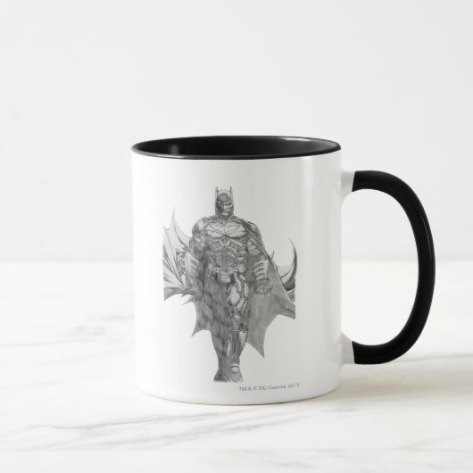 Batman Standing Drawing Mok (Rechts)