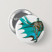 Batman Standing Ronde Button 5,7 Cm (Voorkant /achterkant)