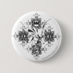 Batman Street Design Ronde Button 5,7 Cm