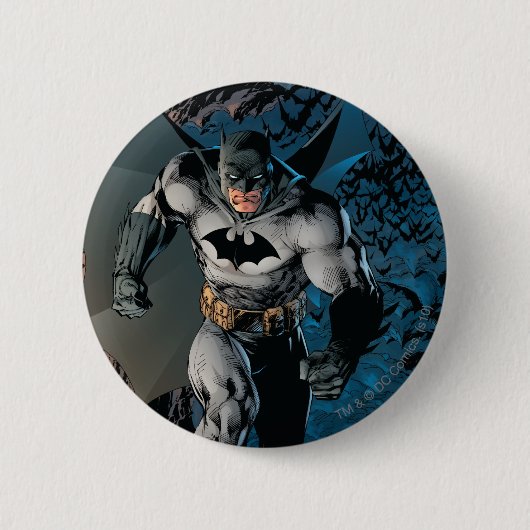 Batman Stride Ronde Button 5,7 Cm (Voorkant)