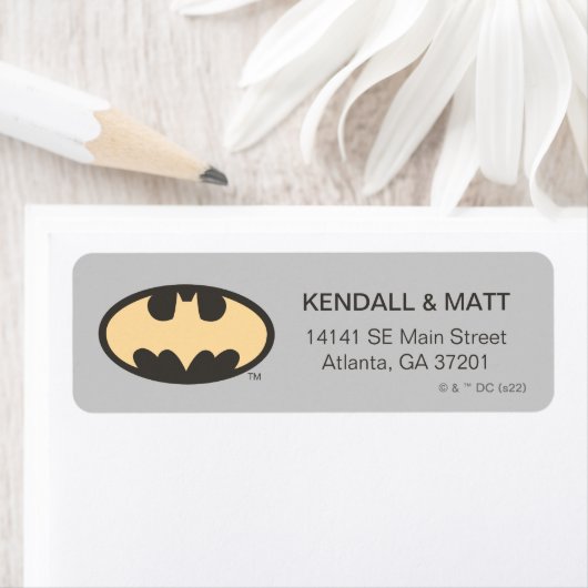 Batman Super Hero Baby shower Etiket (Insitu)