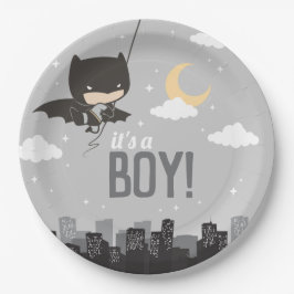 Batman Super Hero Baby shower Papieren Bordje