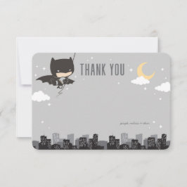 Batman Super Hero Eerste verjaardag Dank je wel Kaart