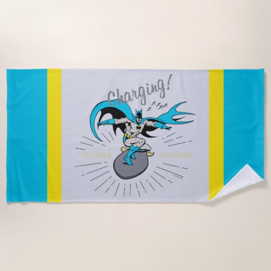 Batman Surft - Aan het opladen! Strandlaken (Voorkant)