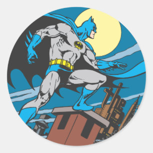 Batman Surveys City Ronde Sticker