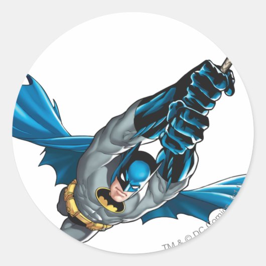 Batman Swings uit Rope Ronde Sticker (Voorkant)