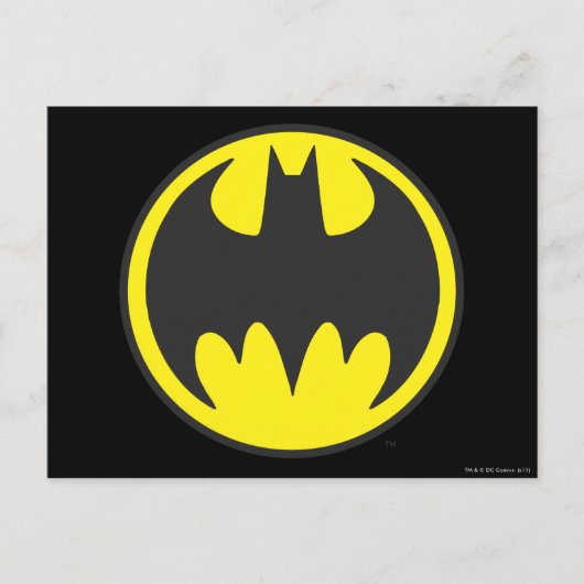 Batman Symbol | Bat Circle Logo Briefkaart (Voorkant)