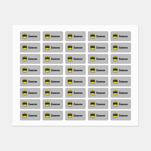 Batman Symbol | Bat Circle Logo Labels (Vel)