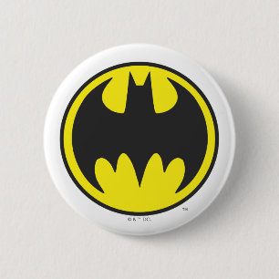 Batman Symbol Bat Circle Logo Ronde Button 5,7 Cm
