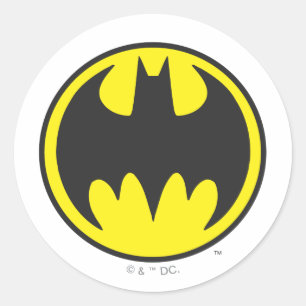 Batman Symbol   Bat Circle Logo Ronde Sticker