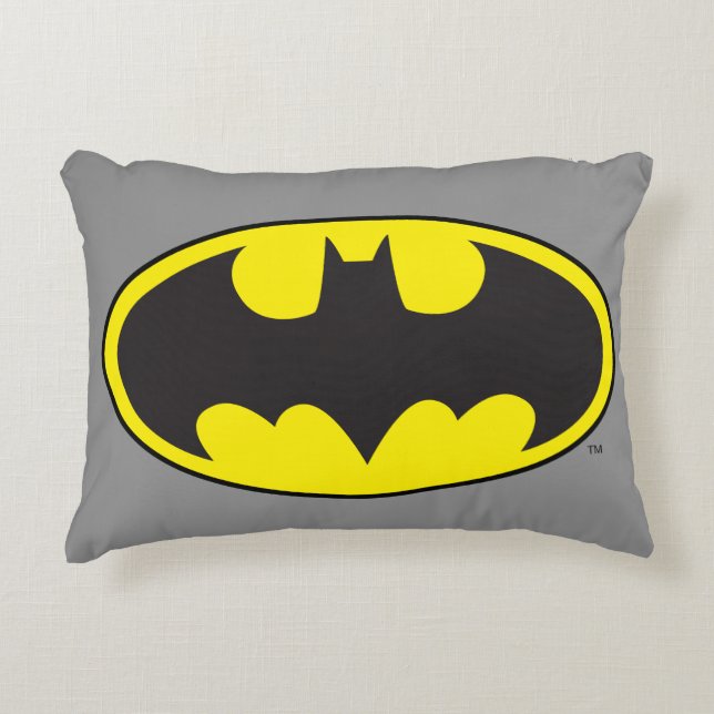 Batman Symbol | Bat Oval Logo Accent Kussen (Voorkant)