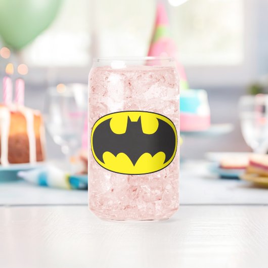Batman Symbol | Bat Oval Logo Blikvorm Glas (Insitu (Verjaardag))