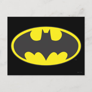 Batman Symbol   Bat Oval Logo Briefkaart