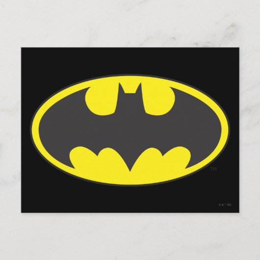 Batman Symbol | Bat Oval Logo Briefkaart (Voorkant)