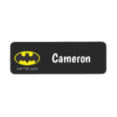 Batman Symbol | Bat Oval Logo Etiket (Voorkant)