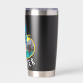 Batman Symbol | Bat Oval Logo Geïsoleerde Drinkbeker (Achterkant)