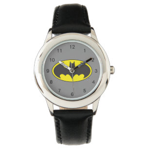 Batman Symbol   Bat Oval Logo Horloge