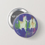 Batman Symbol | Cirkel Paarse Logo Ronde Button 5,7 Cm (Voorkant /achterkant)