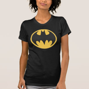 Batman Symbol Donkergele cirkelvormige Logo T-shirt