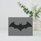 Batman Symbol | Eenvoudig BBT Silhouette-Logo Briefkaart (Staand voorkant)