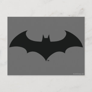 Batman Symbol   Eenvoudig BBT Silhouette-Logo Briefkaart
