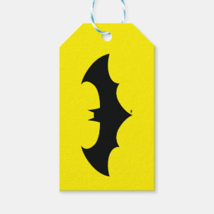 Batman Symbol Eenvoudig BBT Silhouette-Logo Cadeaulabel