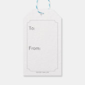 Batman Symbol | Eenvoudig BBT Silhouette-Logo Cadeaulabel (Achterkant)