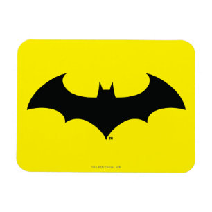 Batman Symbol   Eenvoudig BBT Silhouette-Logo Magneet
