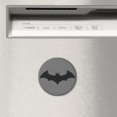 Batman Symbol | Eenvoudig BBT Silhouette-Logo Magneet (Insitu (Vaatwasser))