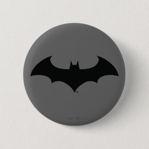 Batman Symbol Eenvoudig BBT Silhouette-Logo Ronde Button 5,7 Cm