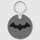 Batman Symbol | Eenvoudig BBT Silhouette-Logo Sleutelhanger (Voorkant)