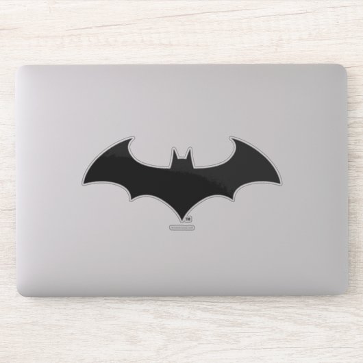 Batman Symbol | Eenvoudig BBT Silhouette-Logo Sticker (Computer)