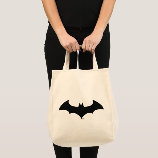 Batman Symbol | Eenvoudig BBT Silhouette-Logo Tote Bag (Voorkant (product))