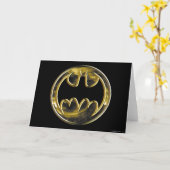 Batman Symbol | Goud Logo Kaart (Gele Bloem)