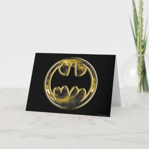 Batman Symbol   Goud Logo Kaart