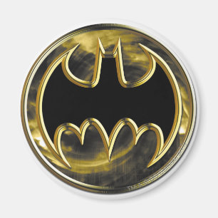 Batman Symbol   Goud Logo Magneet