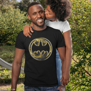 Batman Symbol Goud Logo Tri-Blend Shirt