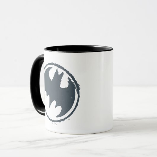 Batman Symbol | Grunge Logo Mok (Voorkant links)