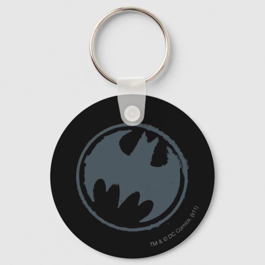 Batman Symbol | Grunge Logo Sleutelhanger (Voorkant)