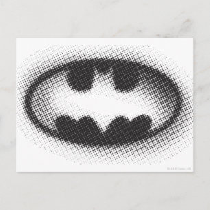 Batman Symbol Halftone Logo Briefkaart