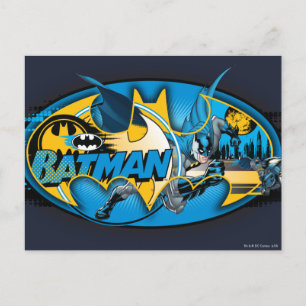 Batman Symbol   Klassieke collage Logo Briefkaart
