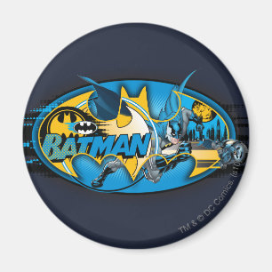 Batman Symbol   Klassieke collage Logo Magneet