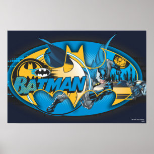Batman Symbol   Klassieke collage Logo Poster
