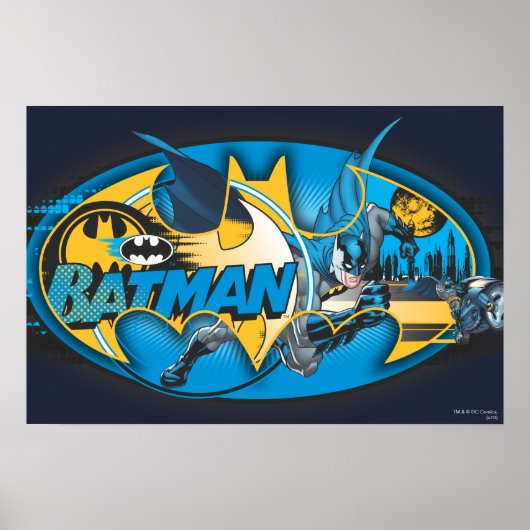 Batman Symbol | Klassieke collage Logo Poster (Voorkant)