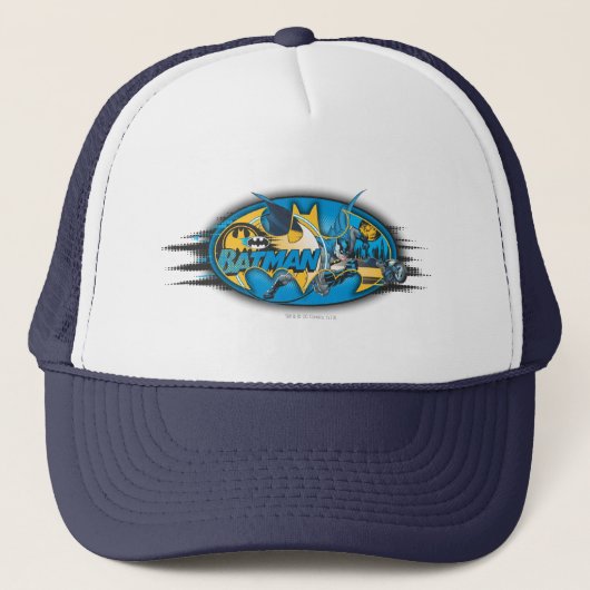 Batman Symbol | Klassieke collage Logo Trucker Pet (Voorkant)