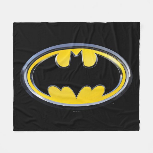 Batman Symbol | Klassieke Logo Fleece Deken (Voorkant (Horizontaal))