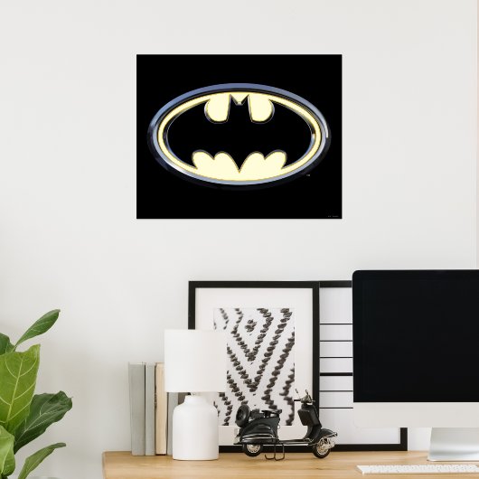 Batman Symbol | Klassieke Logo Folie Afdrukken (Insitu (Desk))